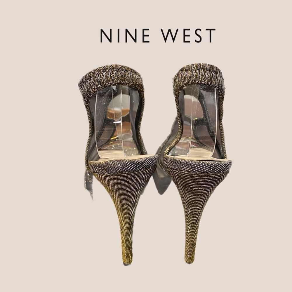 Nine West "DareMe" Caged Stiletto Heels 9.5 - Picture 3 of 4